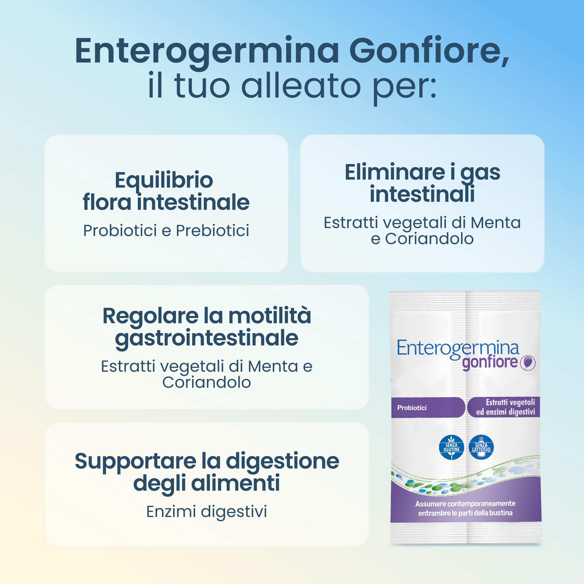 enterogermina-gonfiore-probiotici-e-prebiotici-40-bustine-pesca image 2
