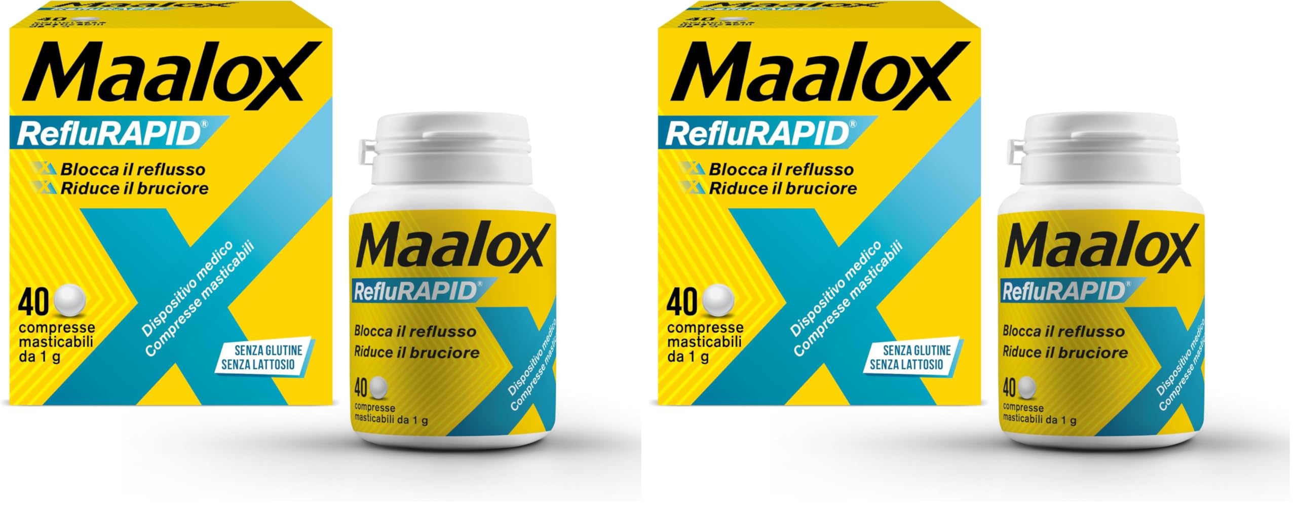 maalox-reflurapid-reflusso-gastroesofageo-40-compresse-masticabili-menta image 1