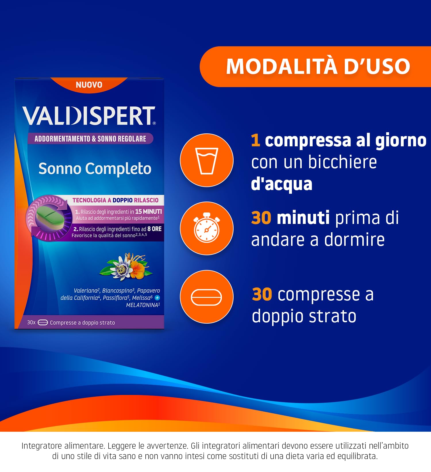 valdispert-sonno-completo-integratore-sonno-con-melatonina-30-compresse-doppio-r image 5