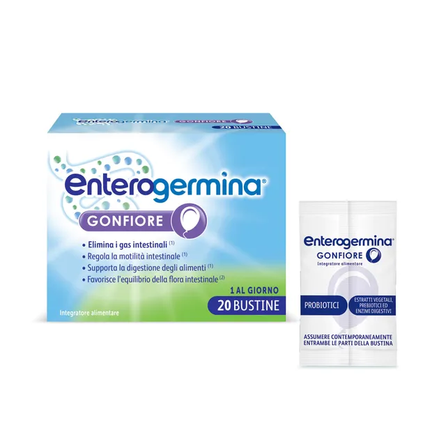 enterogermina-gonfiore-probiotici-e-prebiotici-20-bustine-pesca image 1