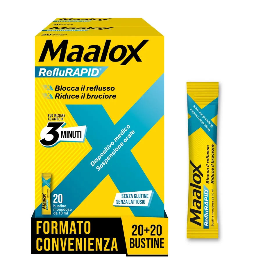 maalox-reflurapid-blocca-reflusso-40-bustine-menta-da-10-ml image 1