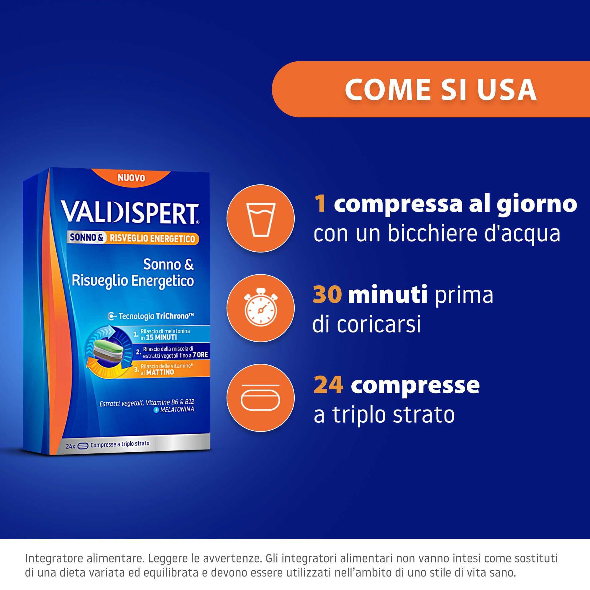 valdispert-sonno-risveglio-energetico-24-compresse-tristrato-con-melatonina image 5