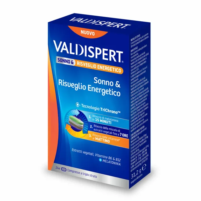 valdispert-sonno-risveglio-energetico-24-compresse-tristrato-con-melatonina image 1
