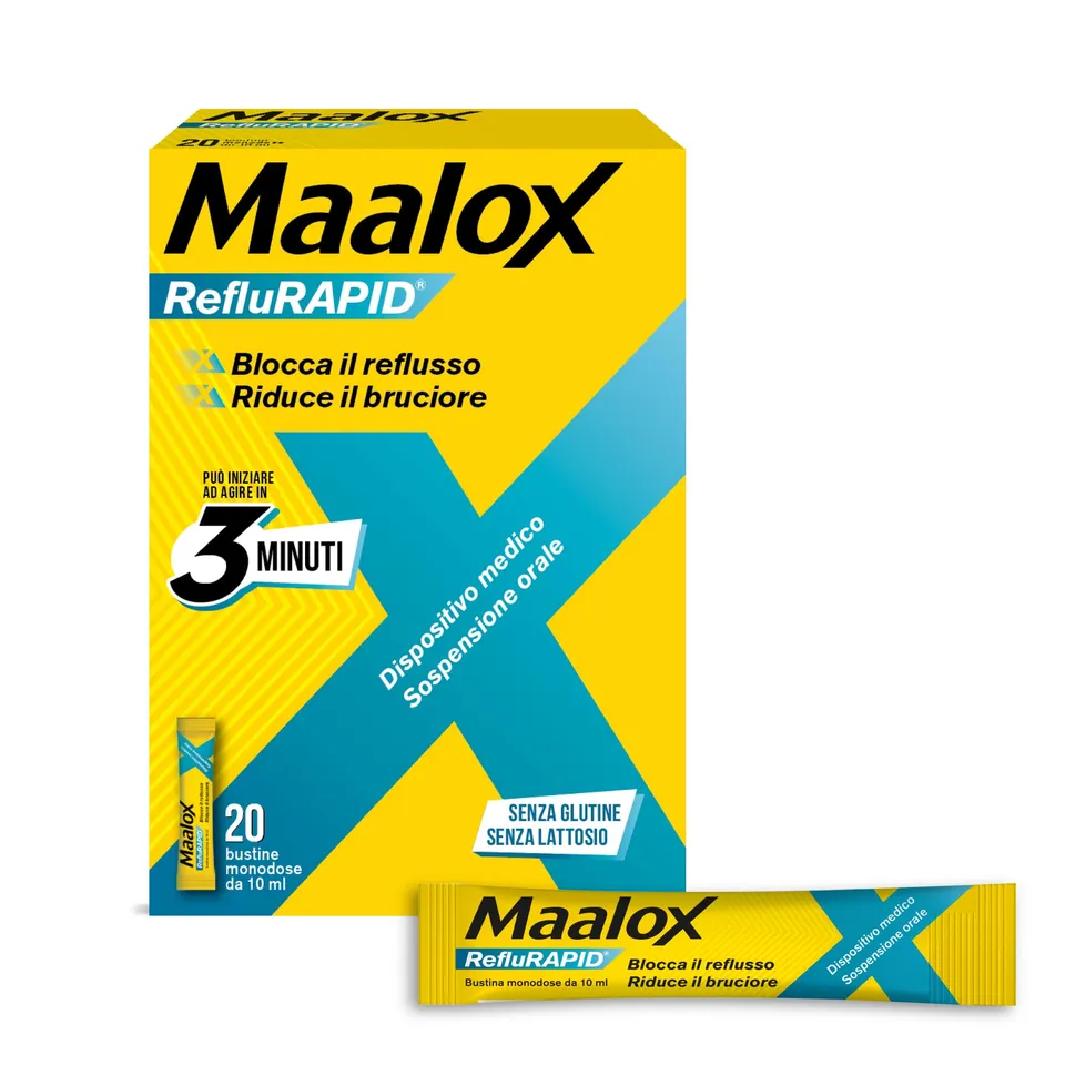 maalox-reflurapid-reflusso-gastroesofageo-e-bruciore-20-stick-menta-da-10-ml image 1
